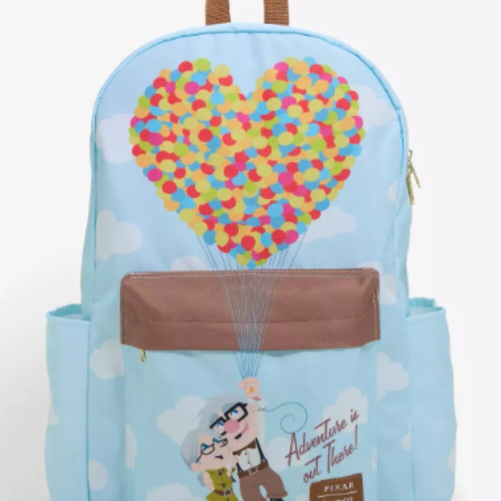 Loungefly Disney Pixar Up Backpack Carl & Ellie Floating Away With Balloons